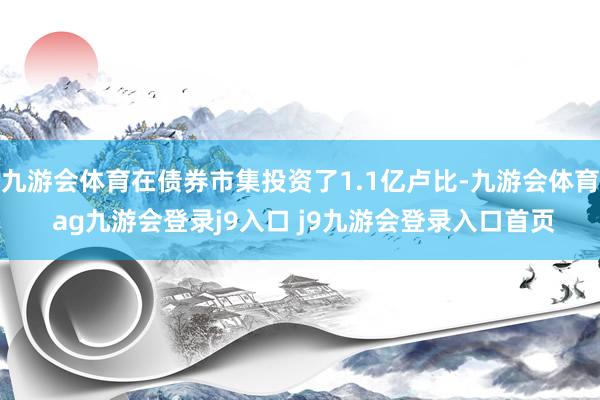 九游会体育在债券市集投资了1.1亿卢比-九游会体育 ag九游会登录j9入口 j9九游会登录入口首页