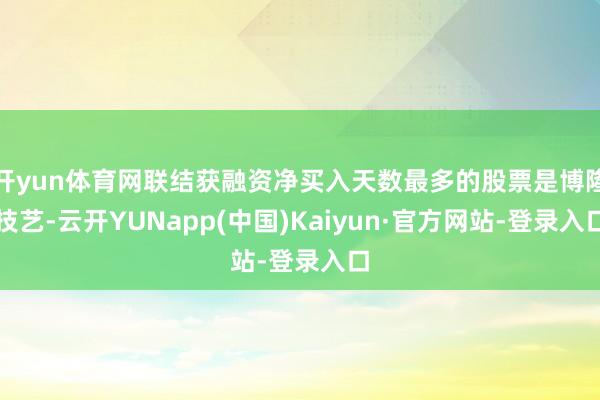 开yun体育网联结获融资净买入天数最多的股票是博隆技艺-云开YUNapp(中国)Kaiyun·官方网站-登录入口