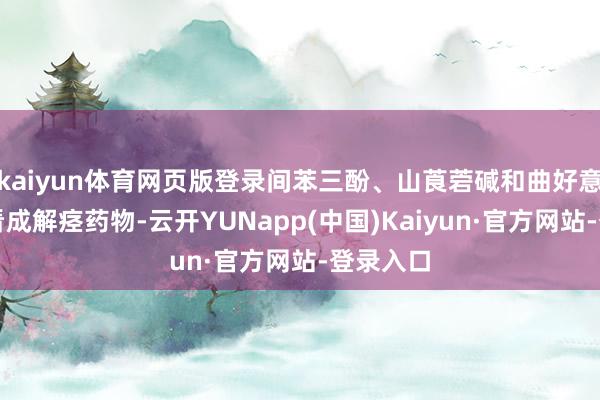 kaiyun体育网页版登录间苯三酚、山莨菪碱和曲好意思布汀看成解痉药物-云开YUNapp(中国)Kaiyun·官方网站-登录入口